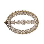 AN EDWARDIAN DIAMOND BROOCH