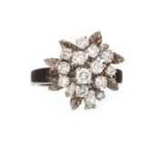 A DIAMOND CLUSTER RING