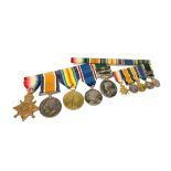 A LOT OF FIVE WWI AND LATER MEDALS AWARDED TO W. P. MACKIE