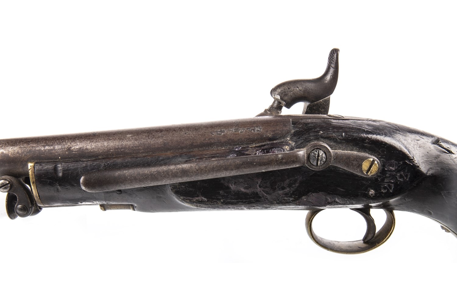 A VICTORIAN PERCUSSION PISTOL - Image 3 of 5