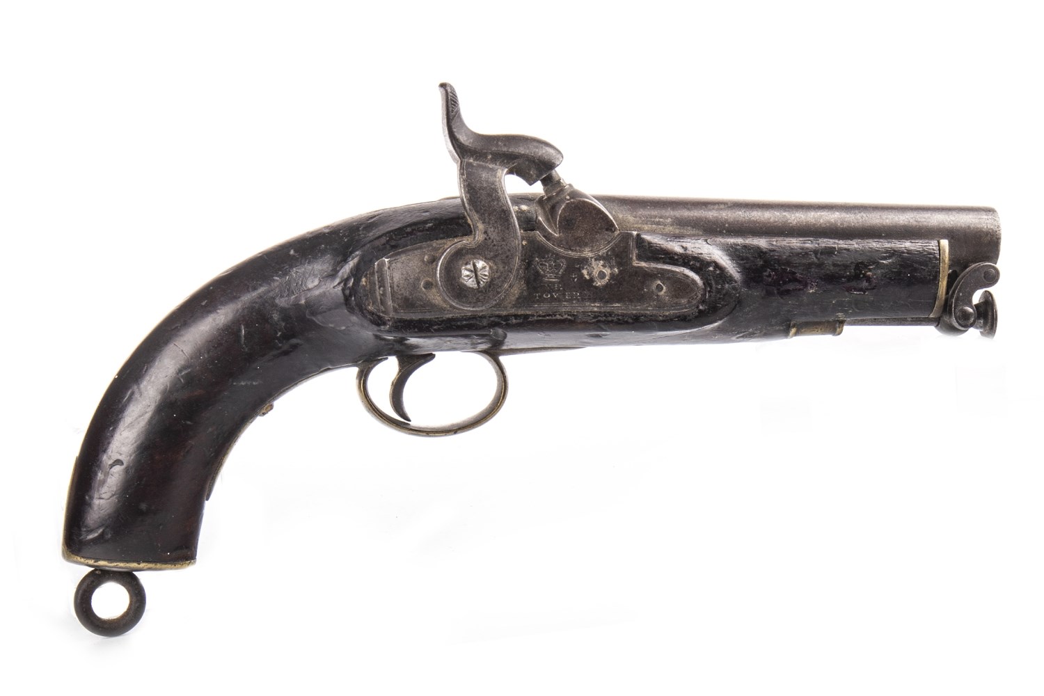 A VICTORIAN PERCUSSION PISTOL - Image 4 of 5