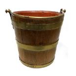 AN EARLY 19TH CENTURY PEAT BUCKET