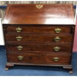 A REGENCY MAHOGANY BUREAU