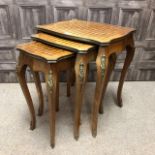 A NEST OF THREE OCCASIONAL TABLES OF 18TH CENTURY DESIGN