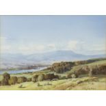NEAR GRANTOWN ON SPEY, A WATERCOLOUR BY TOM CAMPBELL
