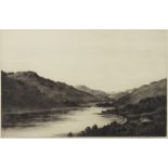 LOCH LONG, AN ETCHING BY JOHNSTONE BAIRD