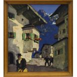 SUMMER IN TYROL, AN OFFSET LITHOGRAPH BY ALPHONS WALDE