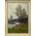 THE BIRCH TREE, AN OIL BY ARCHIBALD KAY