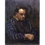 A PORTRAIT OF A GENTLEMAN IN OIL