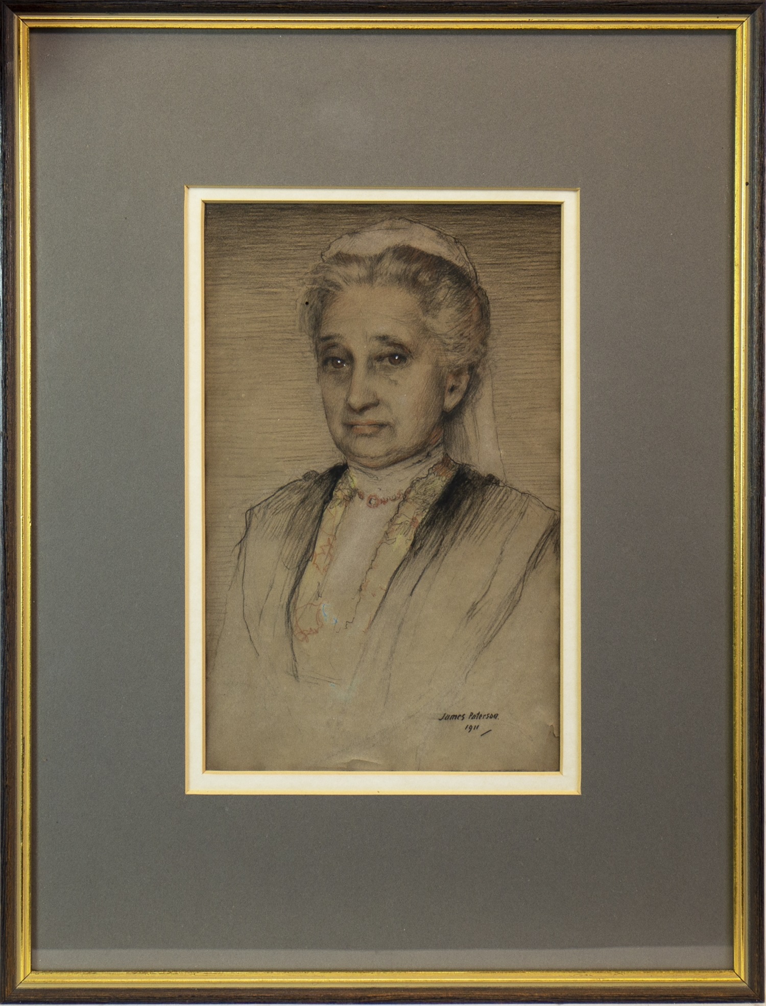 PORTRAIT OF AN ELDERLY LADY, A PASTEL BY JAMES PATERSON - Image 2 of 2