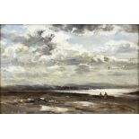 SHORE, PRESTONPANS, (SCOTLAND,) AN OIL BY WILLIAM MARSHALL BROWN