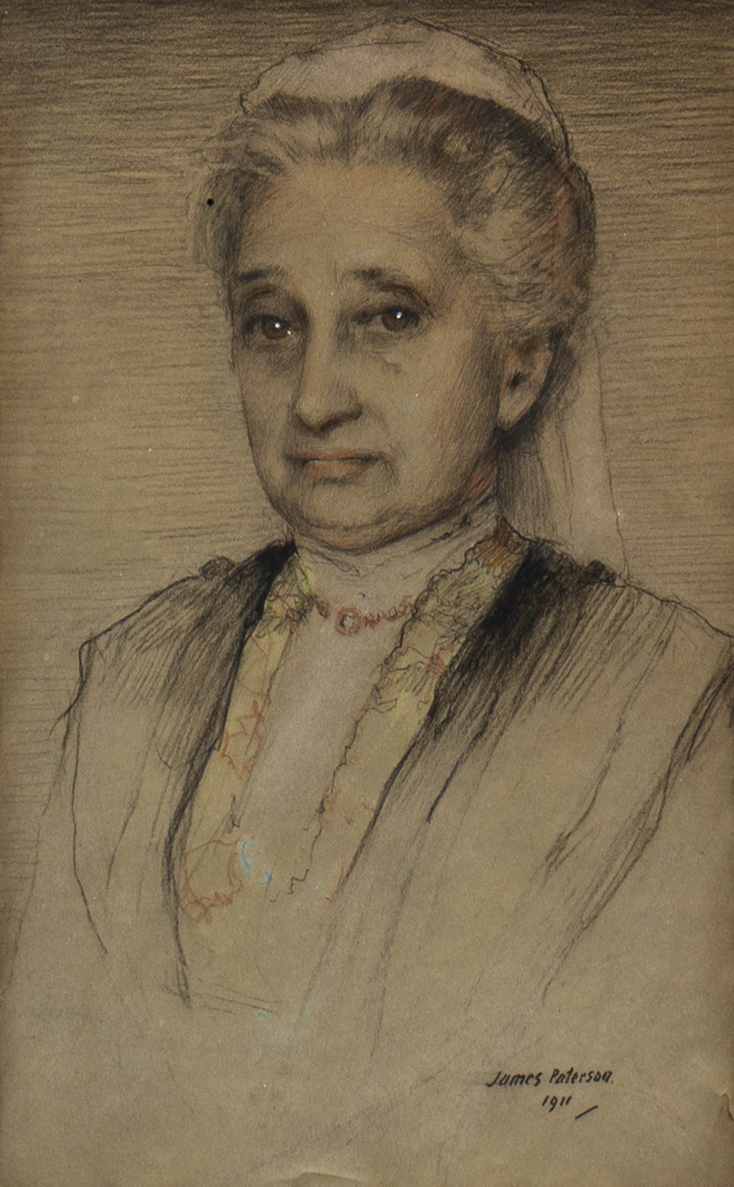 PORTRAIT OF AN ELDERLY LADY, A PASTEL BY JAMES PATERSON