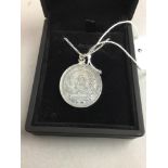 SILVER 'CONGREGATION OF THE CHILDREN OF MARY' MEDALLION