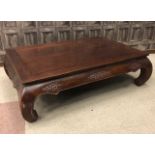 LARGE 20TH CENTURY CHINESE COFFEE TABLE