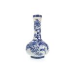 A CHINESE BLUE AND WHITE VASE