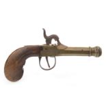 A 19TH CENTURY LIEGE MUFF PISTOL