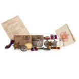 A COLLECTION OF WWI AND WWII MEDALS