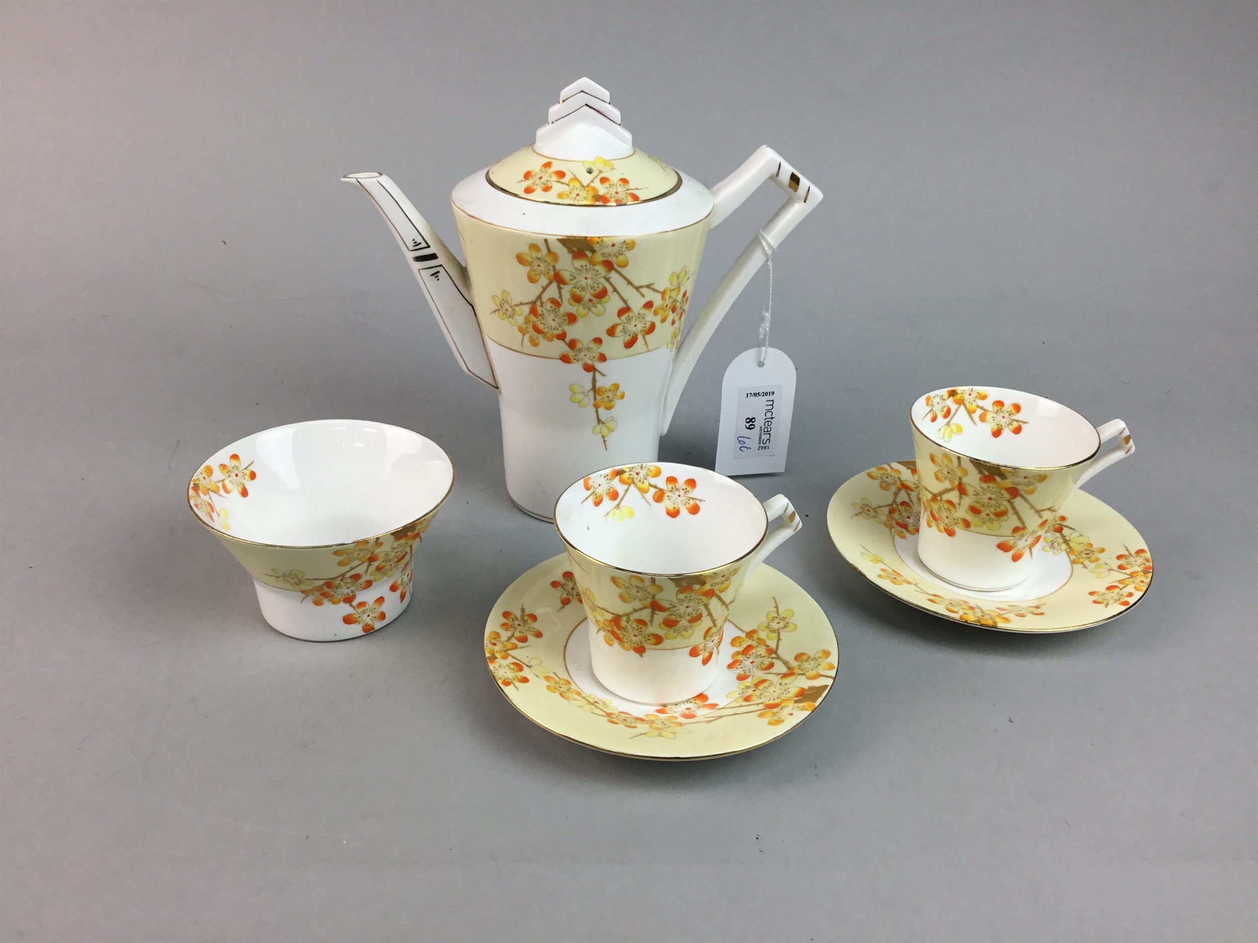 A ROYAL ALBERT 'BLACKTHORN' TEA SERVICE AND OTHER PART TEA SERVICES