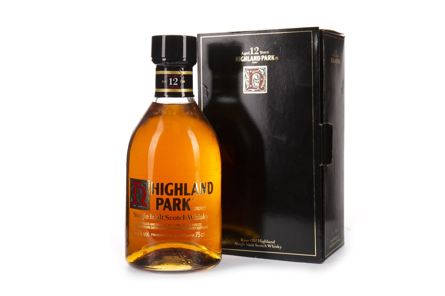 HIGHLAND PARK 12 YEARS OLD DUMPY BOTTLE