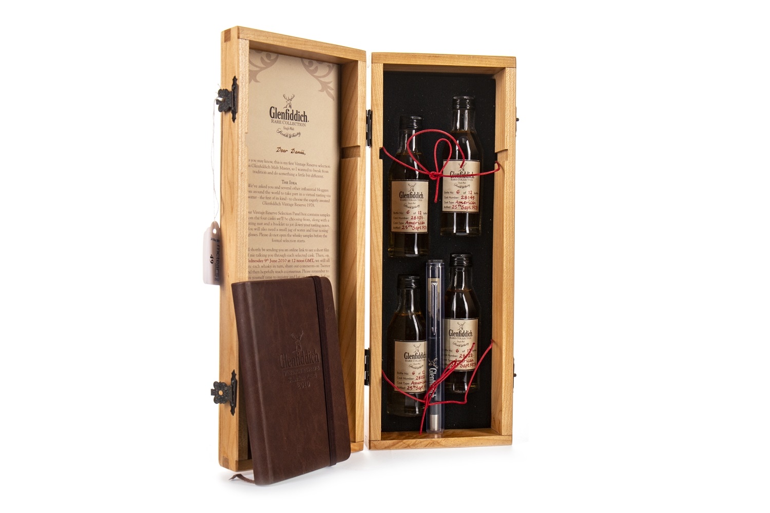 GLENFIDDICH VINTAGE RESERVE SELECTION PANEL 2010 MINIATURES