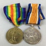 A LOT OF TWO WWI MEDALS AND OTHER COLLECTABLES