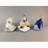 A LOT OF THREE ROYAL DOULTON FIGURES