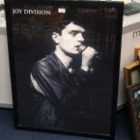 A FRAMED JOY DIVISION POSTER