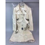 WOLF H. BASSE - LADY'S TWO PIECE CREAM WOOL SUIT