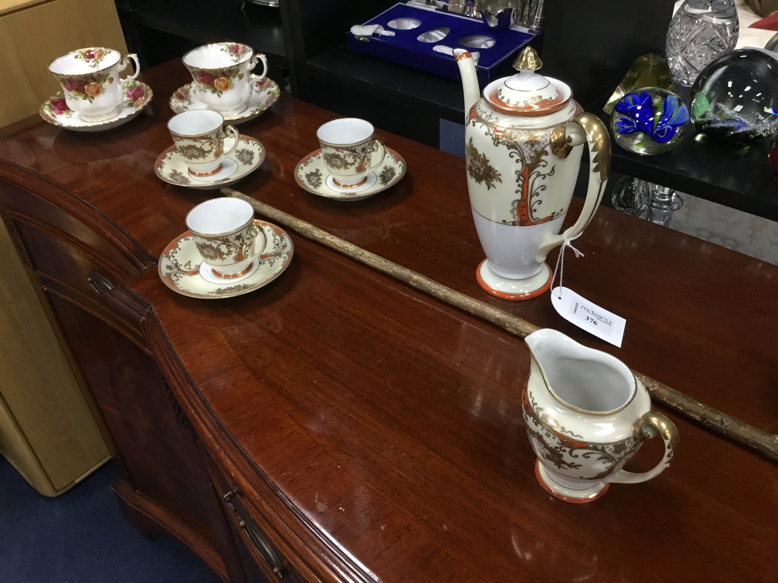 A JAPANESE COFFEE SERVICE AND OTHER ITEMS