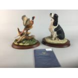 A BORDER FINE ARTS FIGURE OF 'TAKING FLIGHT' AND ANOTHER FIGURE