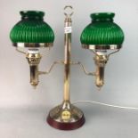 A PAIR OF BEDSIDE LAMPS