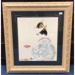 A 20TH CENTURY PRINT OF A GEISHA