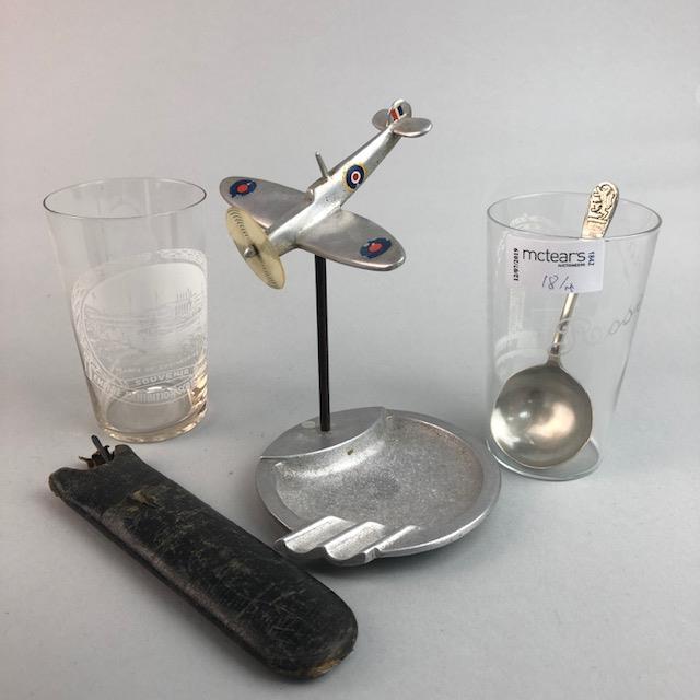 THE SCOTTISH INDUSTRIAL SPORTS ASSOCIATION TROPHY, DRINKING GLASSES AND AN ASHTRAY - Image 2 of 2