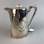 A SILVER PLATED FOUR PIECE TEA SERVICE