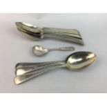 A CHINESE SPOON AND OTHER CUTLERY