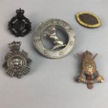 A COLLECTION OF VARIOUS BADGES AND COINS