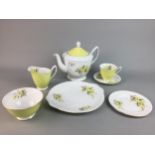 A ROYAL ALBERT FLORAL & GILT TEA SERVICE