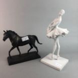 A FRANKLIN MINT FIGURE 'POISED FOR GLORY'