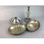 A LOT OF SILVER PLATED WARE INCLUDING HOTEL WARE