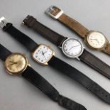 A GROUP OF GENTLEMAN'S WRIST WATCHES