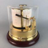 A MODERN BAROGRAPH BY SEWILLS AND HUMIDITY MONITOR