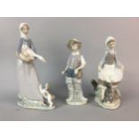 A LOT OF LLADRO FIGURES AND OTHER CERAMICS