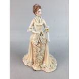 A 20TH CENTURY CERAMIC FIGURE OF 'MADELINE AT THE OPERA' AND OTHER FIGURES