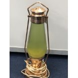 A OIL LAMP STYLE TABLE LAMP