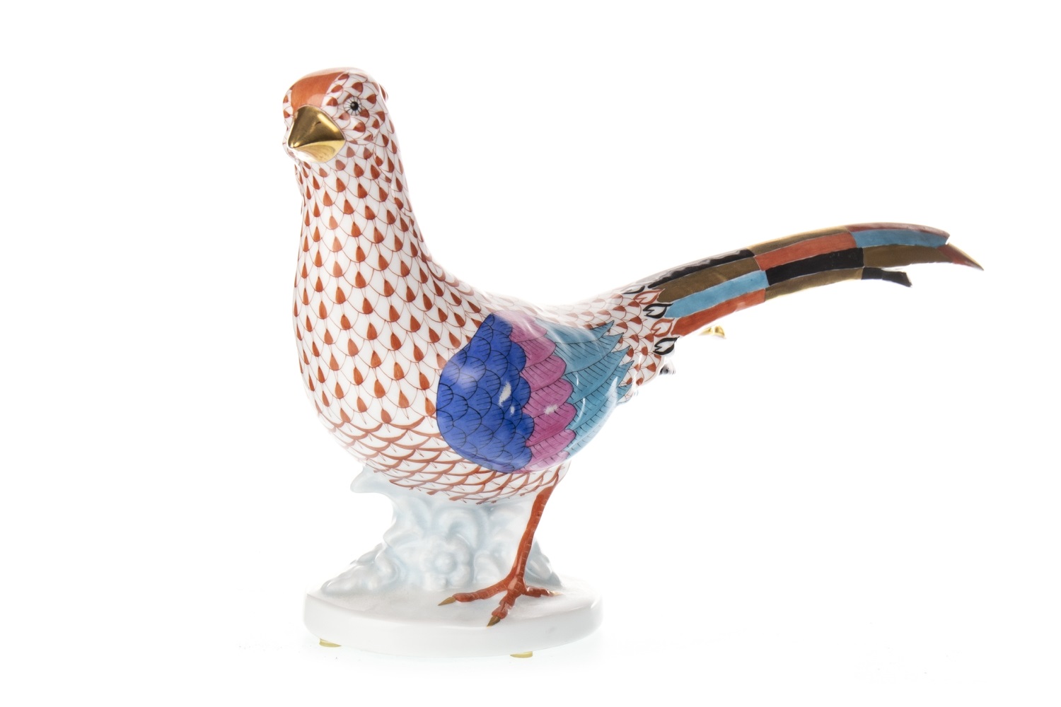 A HEREND FIGURE OF A PHEASANT