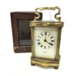 AN EARLY 20TH CENTURY CARRIAGE CLOCK