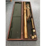 A VICTORIAN BRASS TELESCOPE BY S. P. COHEN OF GLASGOW