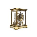 A KIENINGER GILTMETAL MANTEL CLOCK