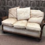 A MAHOGANY BERGERE SUITE