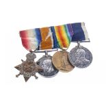 A WWI MEDAL GROUP AWARDED TO C.W. GAMMON A.B, R.N.